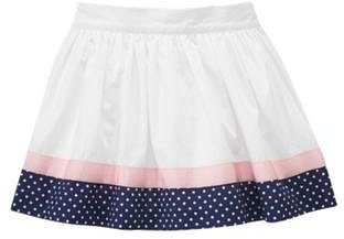 Ribbon Dot Trim Skirt
