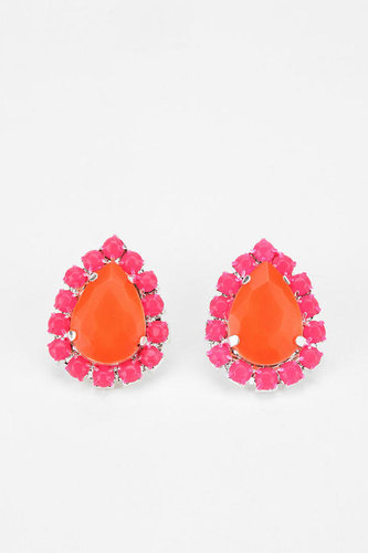 Rocks Paper Metal Teardrop Earring