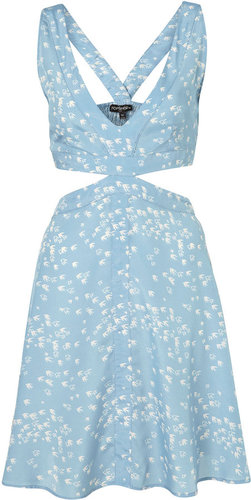 Blue Bird Cut Out Cover Up