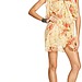 Buffalo David Bitton Dress, Sleeveless Sheer Floral Print V-Neck