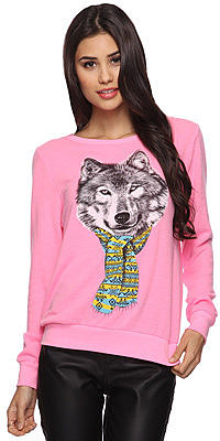 Forever 21 Cozy Wolf Top