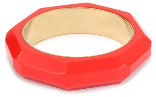 Kate Spade New York Triple Threat Faceted Red Bangle Bracelet