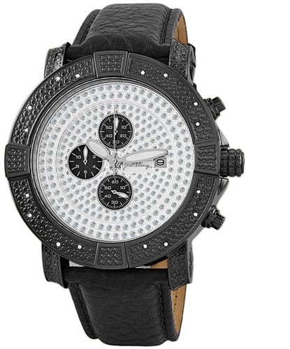Just Bling Men's JB-6115L-H " Gotham" Chronograph Pave Dial Diamond Watch