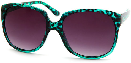 Leopard Print Oversized Shades