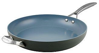 GreenPan Open Wok , 12.5" Hard Anodized with Helper Handles