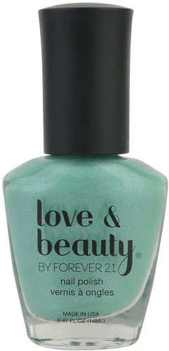 Love 21 Mint Shimmer Nail Polish
