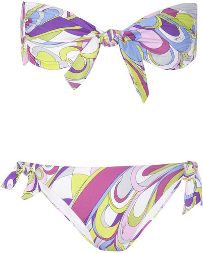 Emilio Pucci Baby Rio printed bandeau bikini