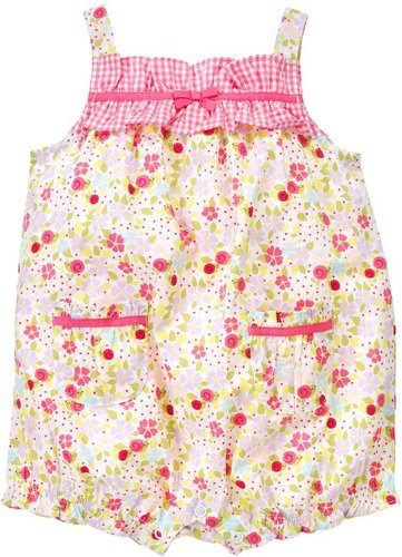 Floral Gingham Shortall
