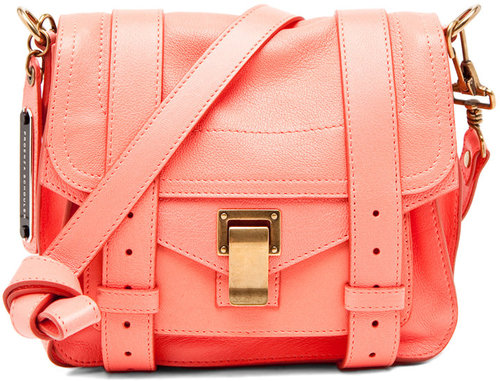 Proenza Schouler PS1 Pouch in Neon Coral