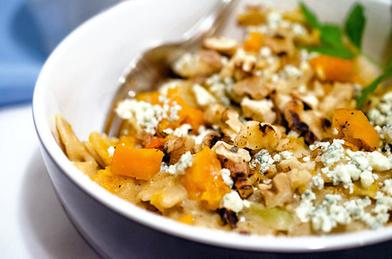 Creamy Butternut Pasta with Blue Cheese and Toasted Walnuts