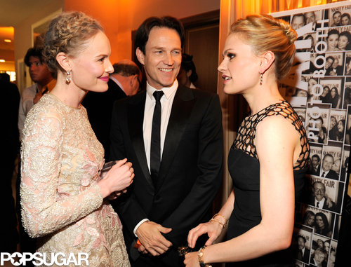 Kate Bosworth chatted with Anna Paquin and Stephen Moyer at Vanity Fair's Oscar after-party.
Kate Bosworth chatted with Anna Paquin and Stephen Moyer at Vanity Fair's Oscar after-party.