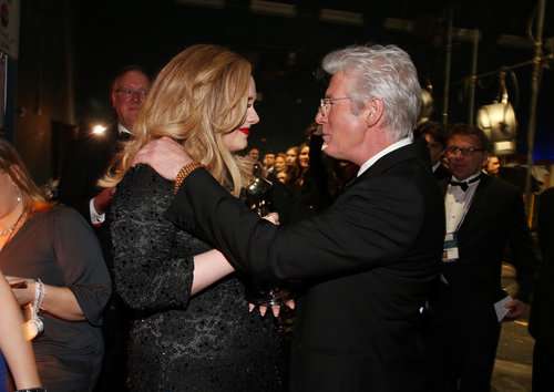 Adele and Richard Gere backstage at the 2013 Oscars.
Adele and Richard Gere backstage at the 2013 Oscars.