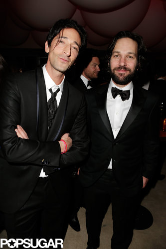 Adrien Brody and Paul Rudd buddied up at Vanity Fair's after-party.
Adrien Brody and Paul Rudd buddied up at Vanity Fair's after-party.