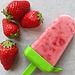 Strawberry Banana Frozen Yogurt Pops