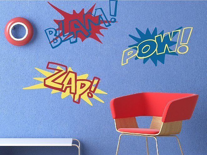 Superhero Decal Set Superhero Decal Set