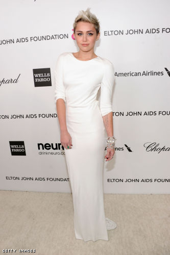 Miley Cyrus in Azzaro White Gown Miley Cyrus Style