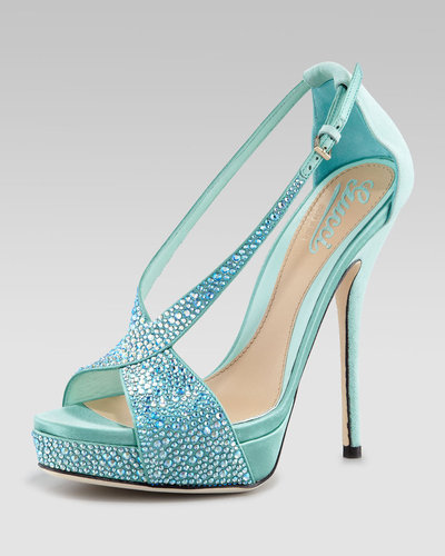 Gucci Sofia Bejeweled Platform Pump