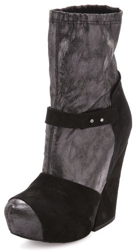 Vic matie Mary Jane Metallic Booties