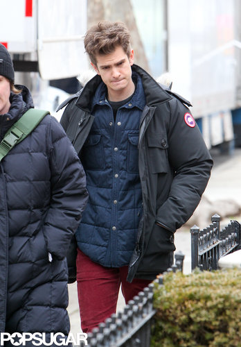Andrew Garfield Suits Up For the Spidey Sequel With Shailene Woodley Andrew Garfield Suits Up For the Spidey Sequel With Shailene Woodley