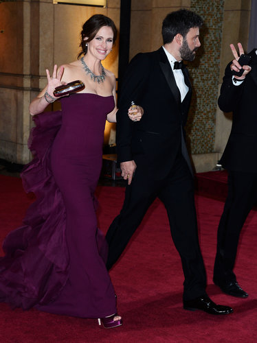 Ben Affleck and Jennifer Garner left the Oscars arm in arm.
Ben Affleck and Jennifer Garner left the Oscars arm in arm.