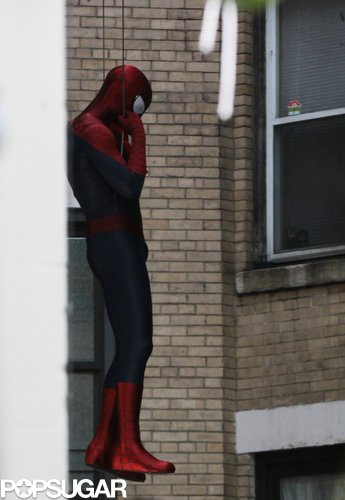 Andrew Garfield Suits Up For the Spidey Sequel With Shailene Woodley Andrew Garfield Suits Up For the Spidey Sequel With Shailene Woodley