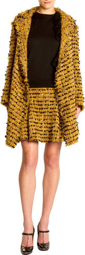 Lanvin Tweed Cardigan Coat