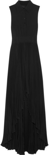 Karl Dewi washed-satin gown