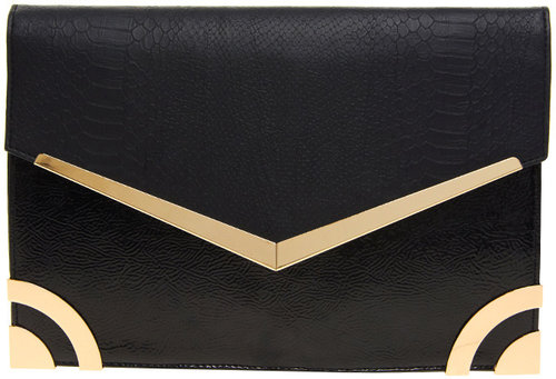 New Look Metal Edge Mia Clutch Bag