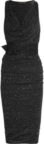 Donna Karan Belted stretch-jersey dress