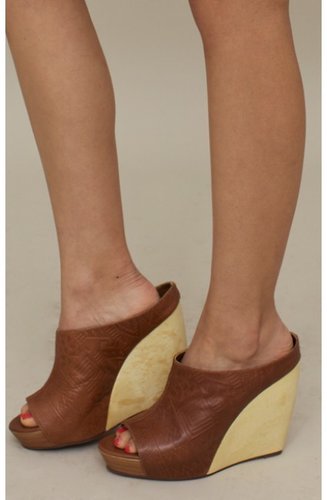 twelfth street by cynthia vincent Embossed Peep Toe Slider