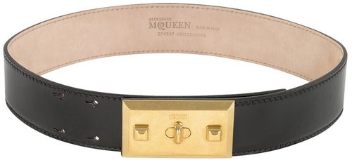 Black Plaque Belt
