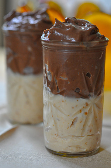 Peanut Butter and Chocolate Pudding Cups Peanut Butter and Chocolate Pudding Cups