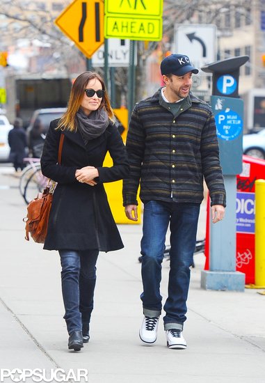 Olivia Wilde Flashes Her Ring During a City Stroll With Jason Sudeikis Olivia Wilde Flashes Her Ring During a City Stroll With Jason Sudeikis