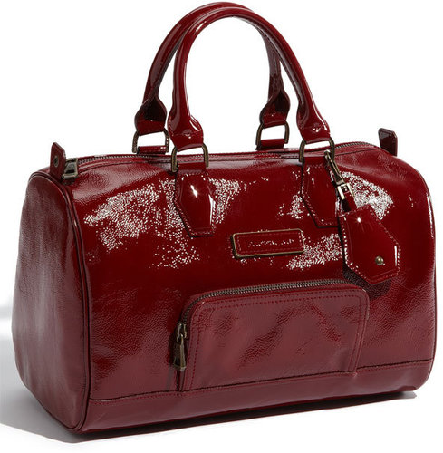 Longchamp 'Legende Verni' Patent Calfskin Leather Satchel