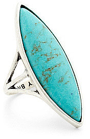 Turquoise Elongated Set Stone Ring