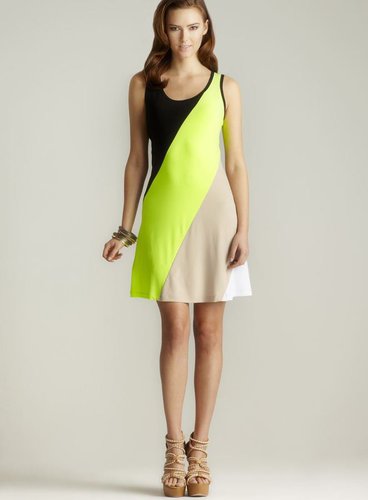 Calvin Klein A-line Colorblock Dress