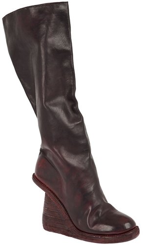 Guidi cut-out wedge boot