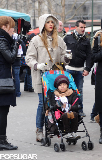 Jessica Alba pushed Honor around Paris in her stroller.
Jessica Alba pushed Honor around Paris in her stroller.