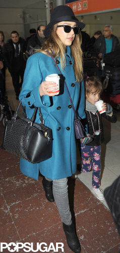 Jessica Alba and Honor Strike a Sweet Pose in Paris Jessica Alba and Honor Strike a Sweet Pose in Paris