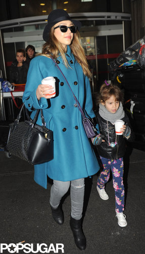 Jessica Alba and Honor Strike a Sweet Pose in Paris Jessica Alba and Honor Strike a Sweet Pose in Paris