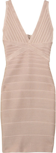 beige bodycon dress