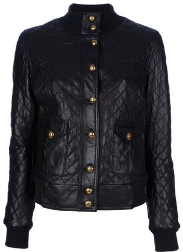 Le Sentier Quilted leather jacket