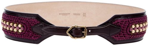 Burberry Prorsum woven detail belt
