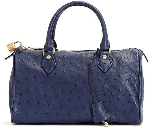 Ostrich Barrel Bag