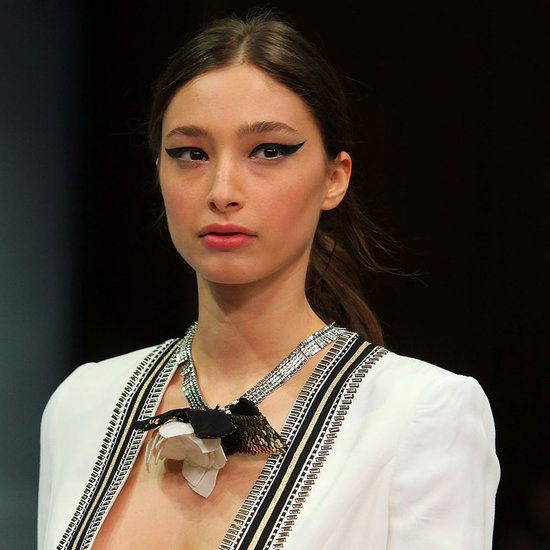 Jennifer Hawkins on the Myer Catwalk With YSL Makeup