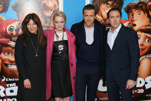 Blake Lively Supports Ryan Reynolds and Emma Stone at the Croods Premiere Blake Lively Supports Ryan Reynolds and Emma Stone at the Croods Premiere