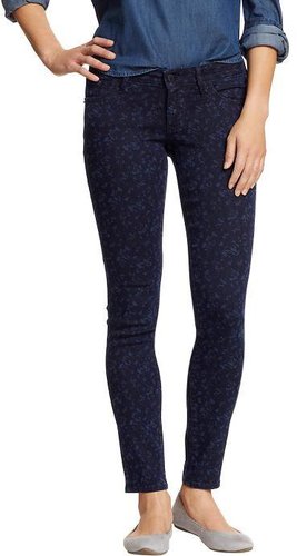 Women's The Rockstar Floral-Print Skinny Jeans