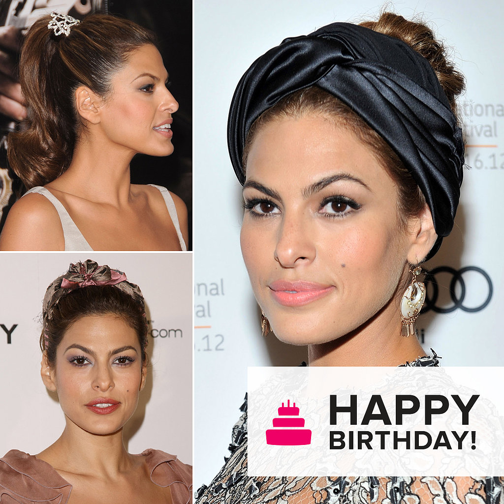 A Look at Birthday Girl Eva Mendes's Coolest Hair Accessories A Look at Birthday Girl Eva Mendes's Coolest Hair Accessories