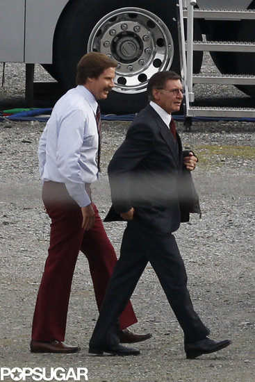 Will Ferrell and Harrison Ford in the Anchorman sequel.
Will Ferrell and Harrison Ford in the Anchorman sequel.