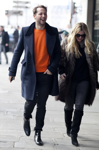 Derek Blasberg and a friend showed off effortless denim and great Winter outerwear.
Derek Blasberg and a friend showed off effortless denim and great Winter outerwear.